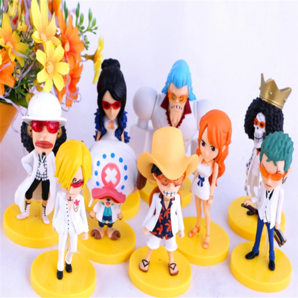

Free Shipping Zoro Nami 10cm PVC Action Figure Toys Dolls