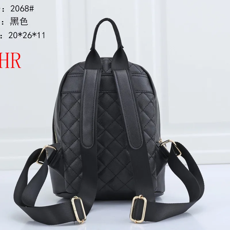 

Senior women's leather bag, fashion school bag, travel bag, 2068