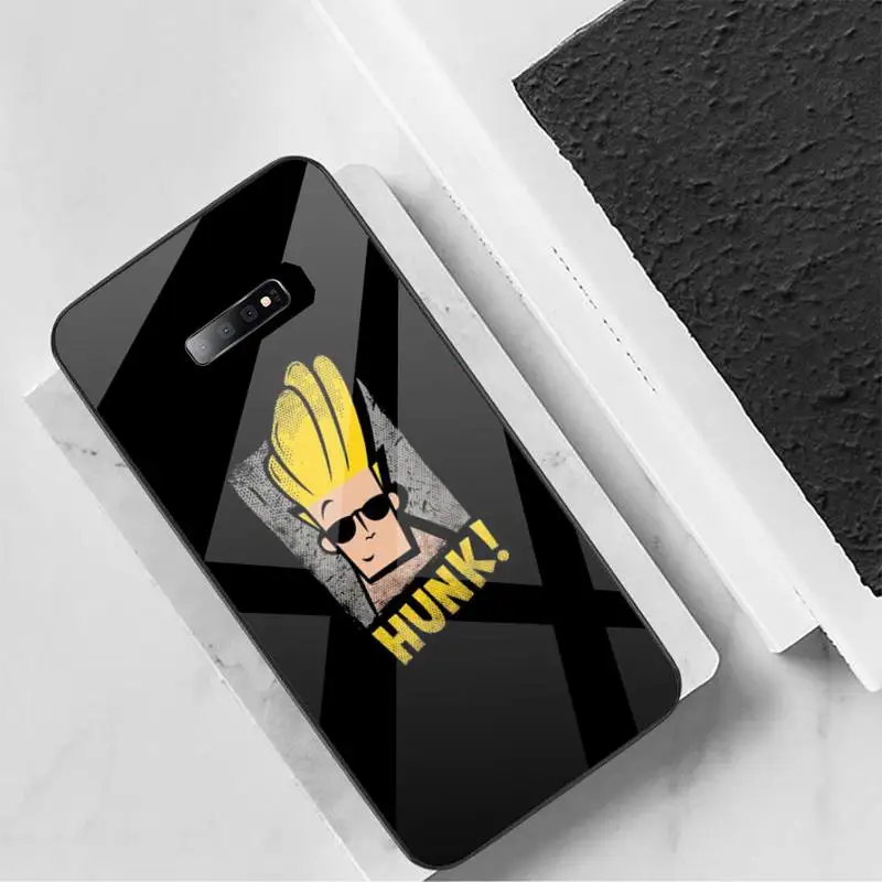 

funny Jonhy Bravo Cartoon Phone Case Tempered glass For Samsung S6 S7 edge S8 S9 S10 e plus note8 9 10 pro