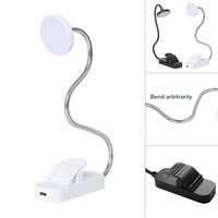 1w led book light usb rechargeable mini clip on desk lamp night light flexible reading lamp for travel bedroom book lighting