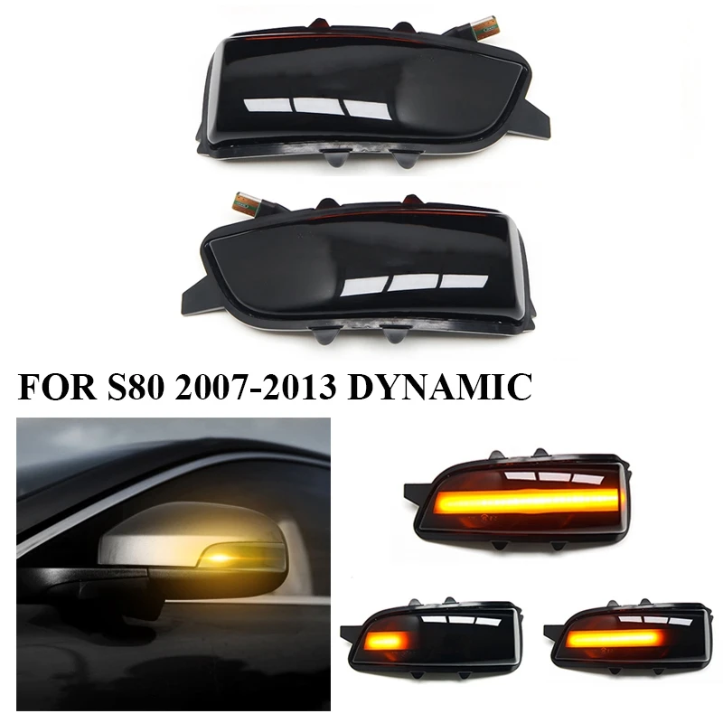 

Car Dynamic Side Markers LED Flowing Turn Signal Light Blinker Indicator for Volvo C30 C70 S40 S60 V40 V50 V70 2008-2010