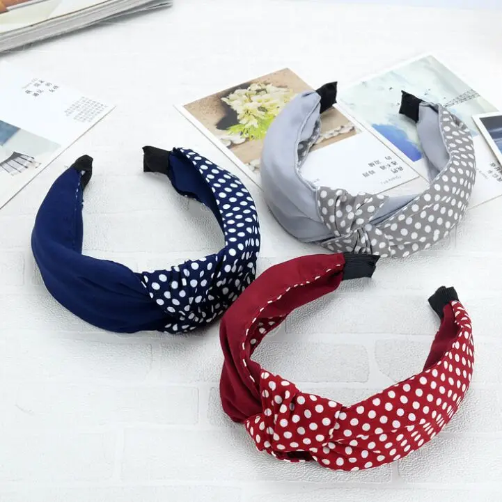 Новинка повязка на голову QIYUE005 для девушек тюрбан с узлом Женская эластичная в