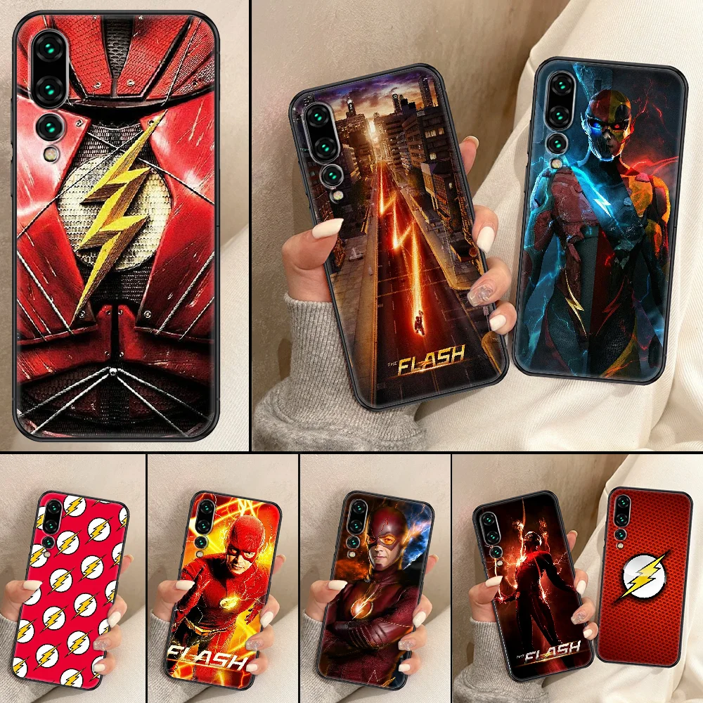 

TV Flashs Phone Case For Huawei P Mate P10 P20 P30 P40 10 20 Smart Z Pro Lite black tpu shell silicone bumper 3D coque trend