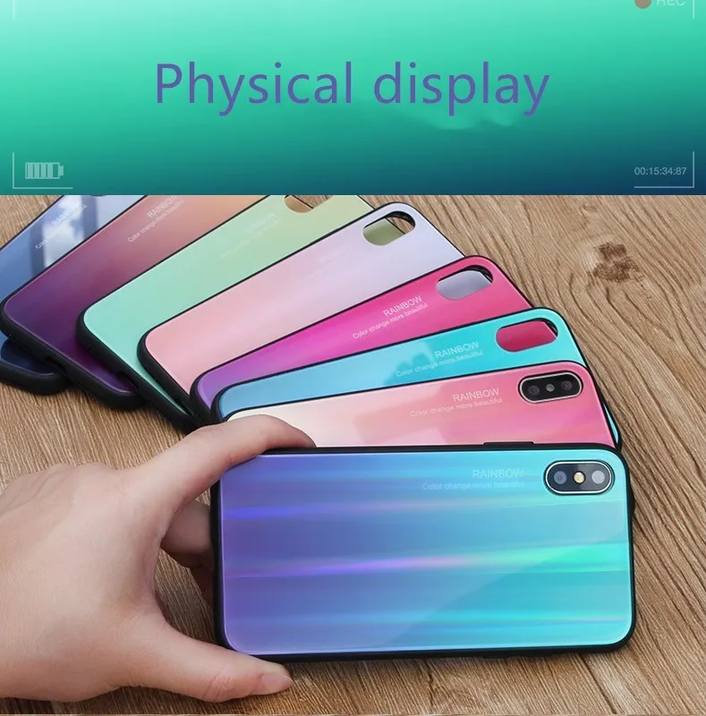 For Xiaomi Mi 8 Case Luxury Shockproof Tempered Glass Silicone Frame Hard Cover Mi8 SE 9 A3 Lte Mi9 Mi6 x |