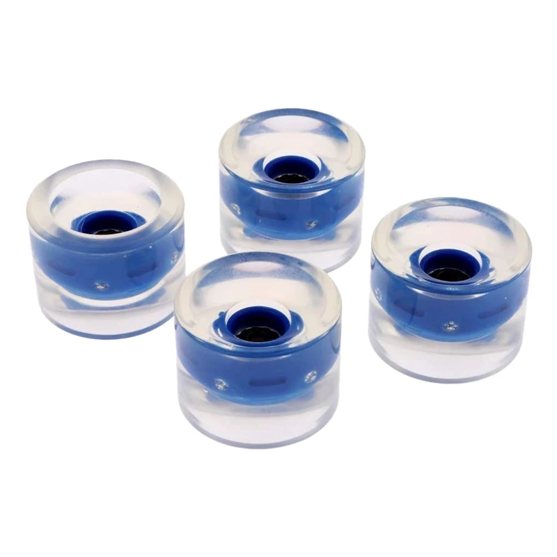 

4Pcs 60mm Light Up Flash Skateboard Longboard Wheels 78A with Bearing