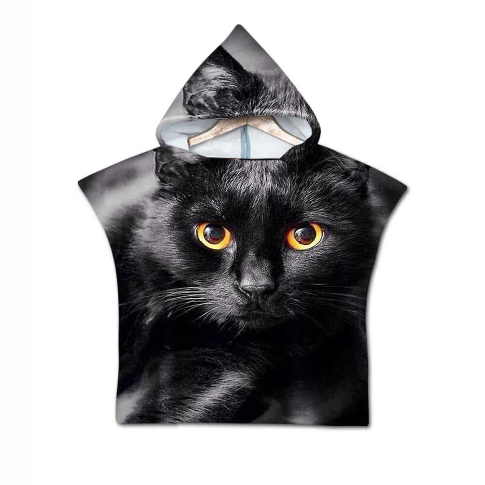 Пляжное полотенце с кошкой одеяло впитывающие детские котенок детская банное