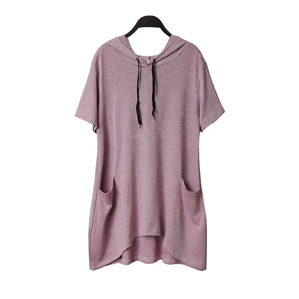 Свитшот женская футболка с кошачьими ушками размера плюс капюшоном со сплошным