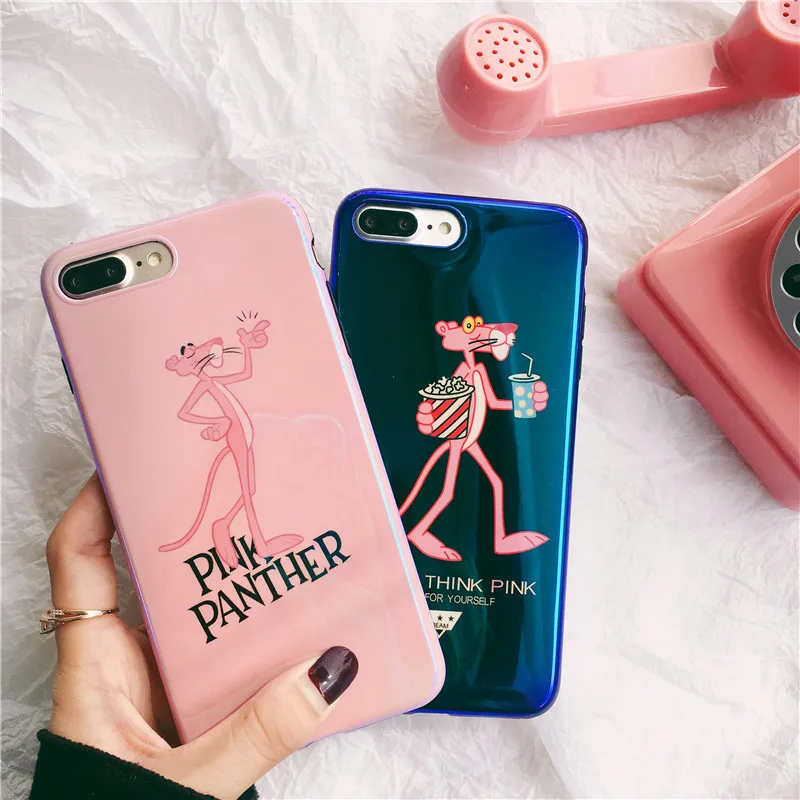 Casing iphoneX 6 6s 7 8 Plus XR XS Max Soft Case Blu-ray Cartoon Leopard Shell | Мобильные телефоны и