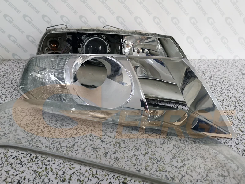 Для SKODA OCTAVIA 2 MK2 предварительно Фасонная ксеноновая фара 2004-2008 отличное Ультра яркое освещение CCFL angel eyes kit Halo Ring