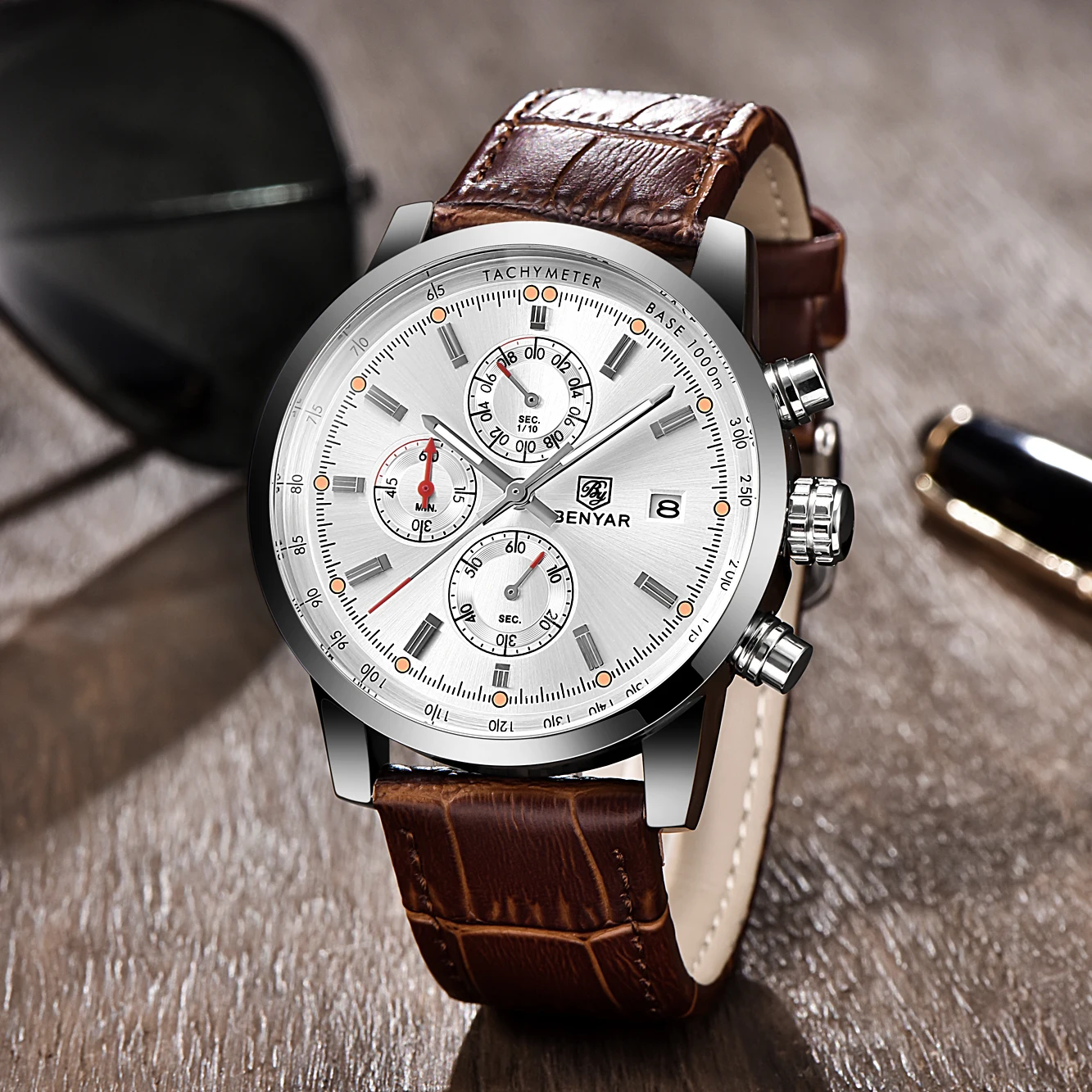 2021 новый BENYAR лучший бренд класса люкс мужские часы кварцевые водостойкие
