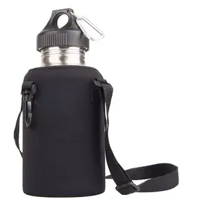 2L Sports Bottle Cover Travel Stainless Steel Single Layer Tea Water Bottle Carrier Insulated Bag Holder Anti-Scald Cup Cover