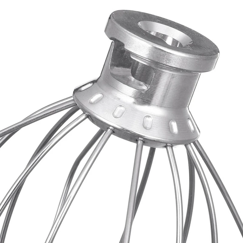 

2 Pack Stainless Steel Wire Whip Mixer Attachment for Kitchenaid K45WW Flour Cake Balloon Whisk Egg Cream Stirrer