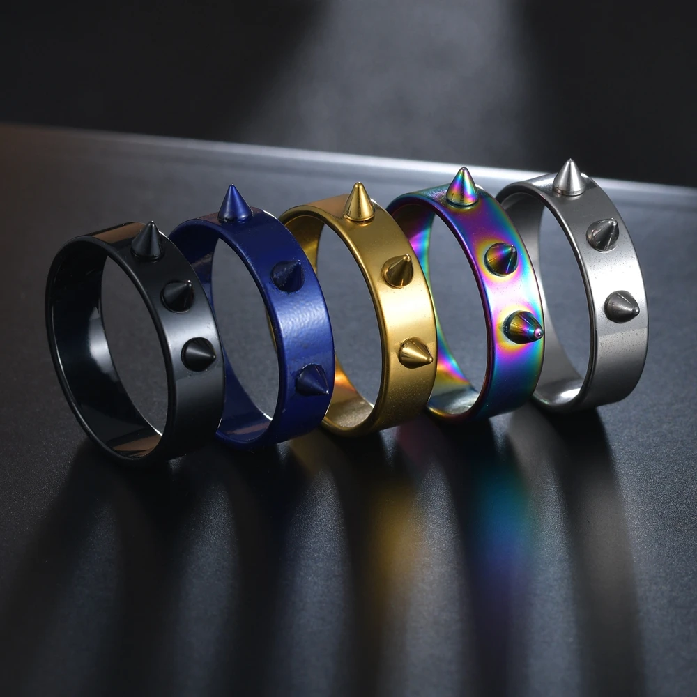 В стиле хип-хоп для самозащиты Кольца из нержавейки Готический металла в панк 3