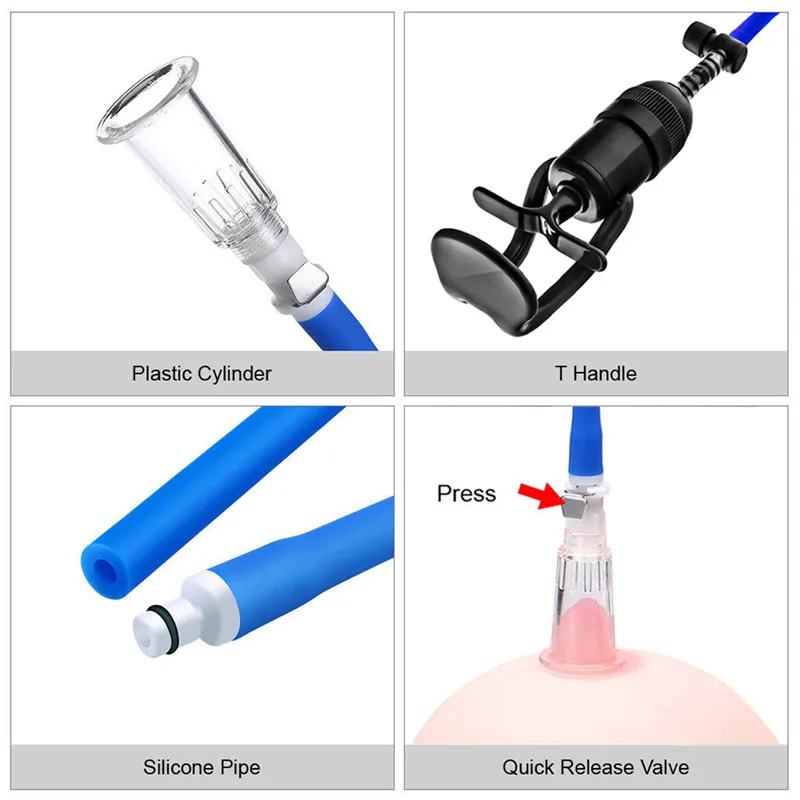 Мышечные наконечники насос для стимуляции зажима Вакуумная присоска Раздувание