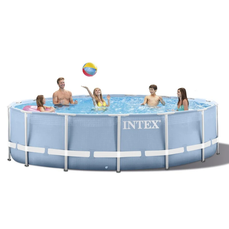 Набор для бассейна INTEX B32001 366*76 см круглая рама стойка труб пруд большой семейный