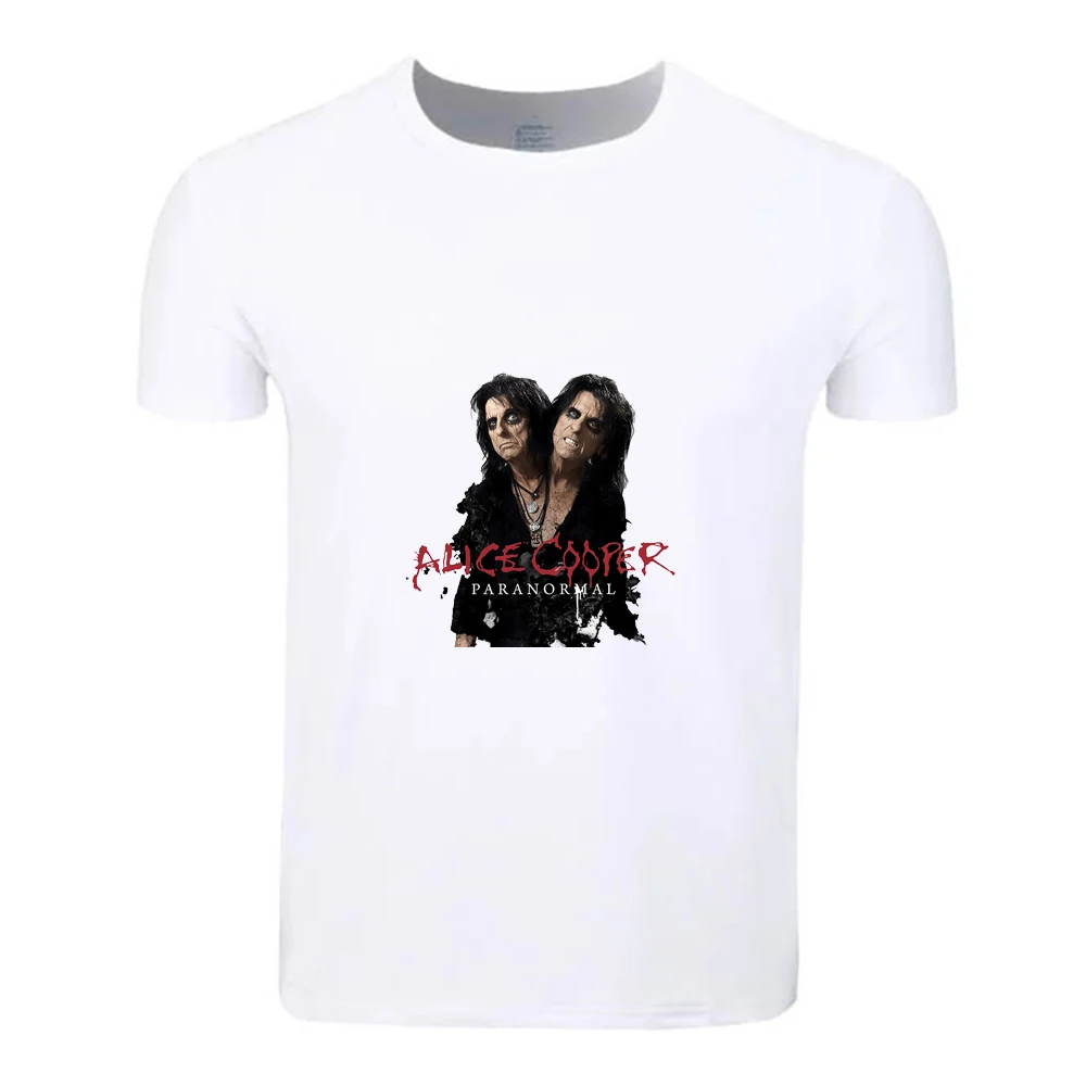 

ALICE COOPER Fashion Cotton Big Size Students Summer T-Shirt Short Sleeve Men Women Boys Girls T Shirt Tees Kids Tshirt