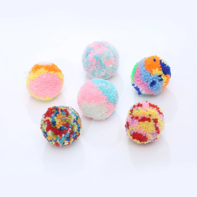 

1PC Cat Interactive Toys Pet Supplies Cat Training Colorful Ball Throwing Toy Pet Cat Kitten Play Toy Supplies Toy