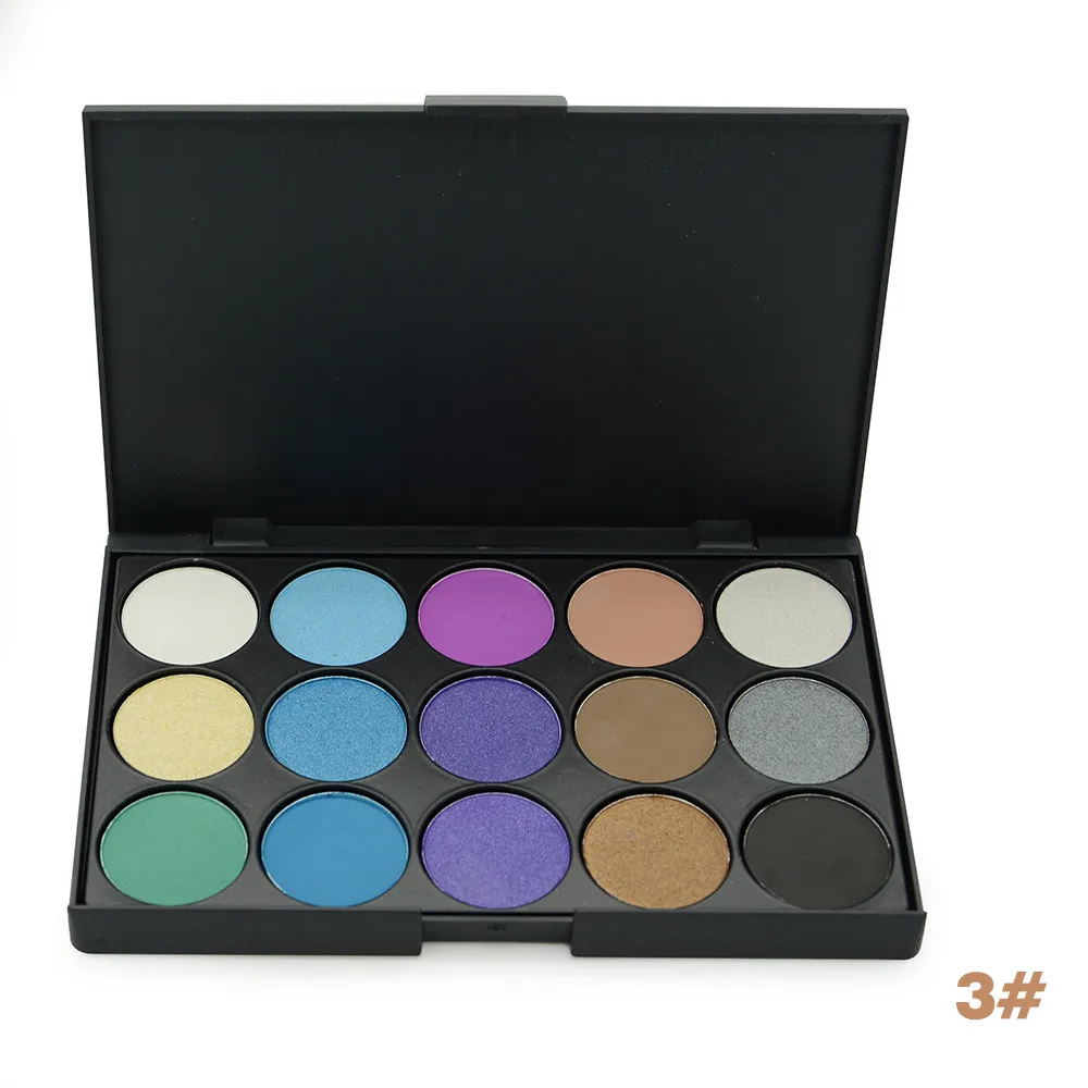 Fashion Eye Makeup 15 Color Matte Shimmer Pigment Nude Eyeshadow Palette Cosmetic Make up Set EARTH Tone Shadow|eye shadow|shimmer pigmenteyeshadow