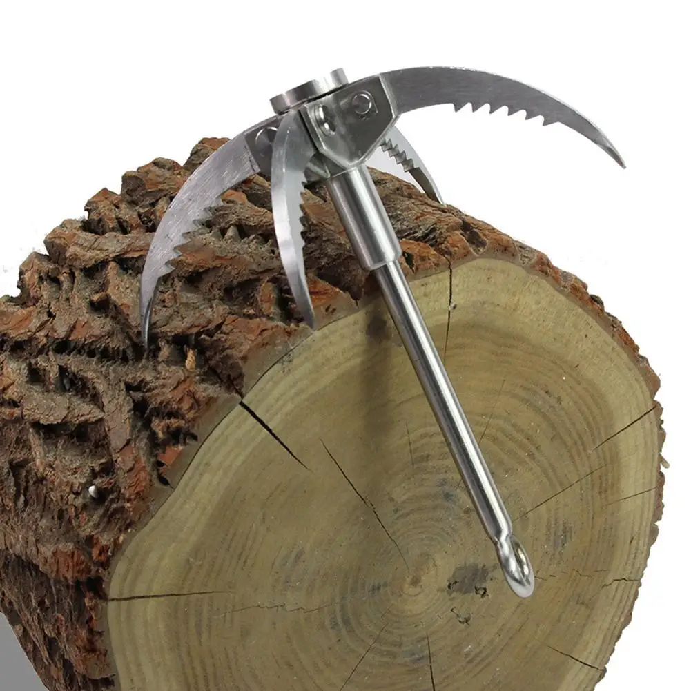 На открытом воздухе выживание восхождение Нержавеющая сталь складной крюк