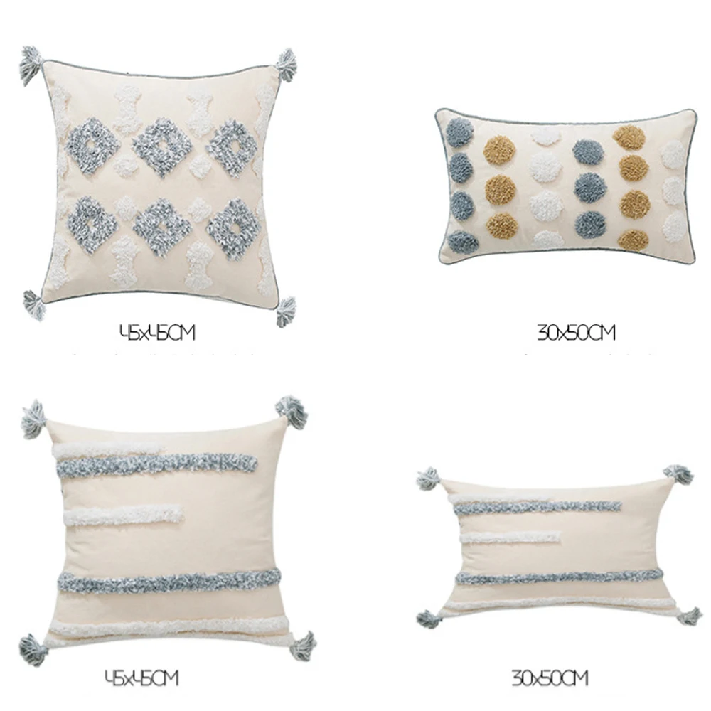 Индийская наволочка для подушки ручной работы дивана из хлопка с вышивкой