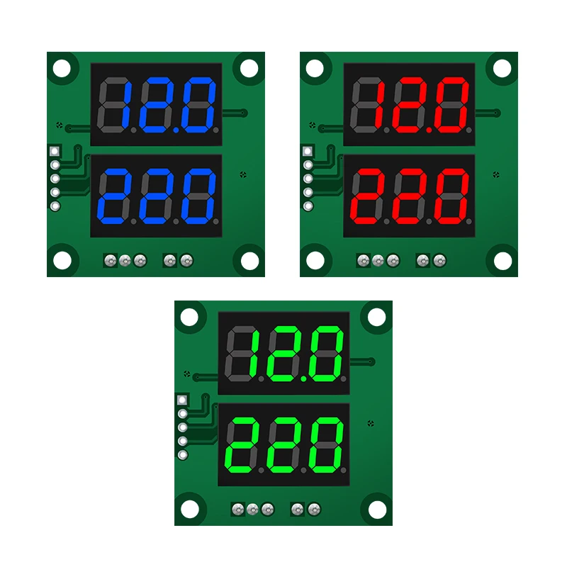 Вольтметр переменного тока AC0-300V DC DC0-100V Высокая точность цифровой дисплей с двумя