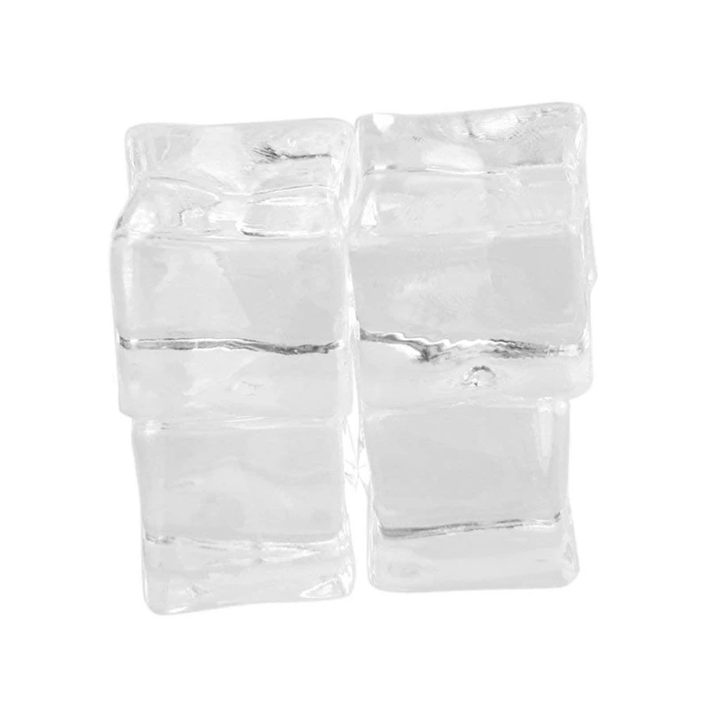 20 шт. искусственный акрил кубики льда Кристалл барвар Свадебный декор 3 см|Ведра и