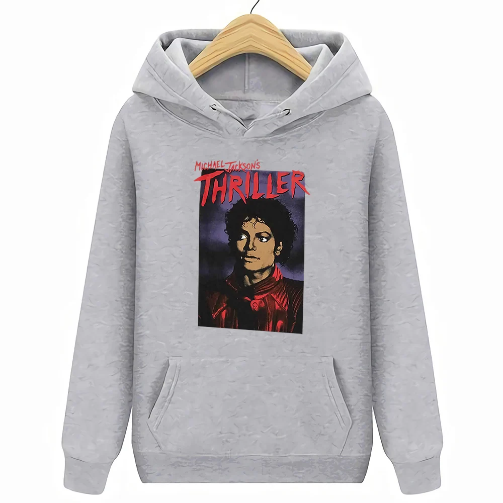 Hoodie gray В стиле Майкла Джексона, футболка-Триллер крупным планом Официальный Old Skool hooligans печатных Для мужчин футболка короткий рукав Забавные футболки - Цвет: Hoodie gray