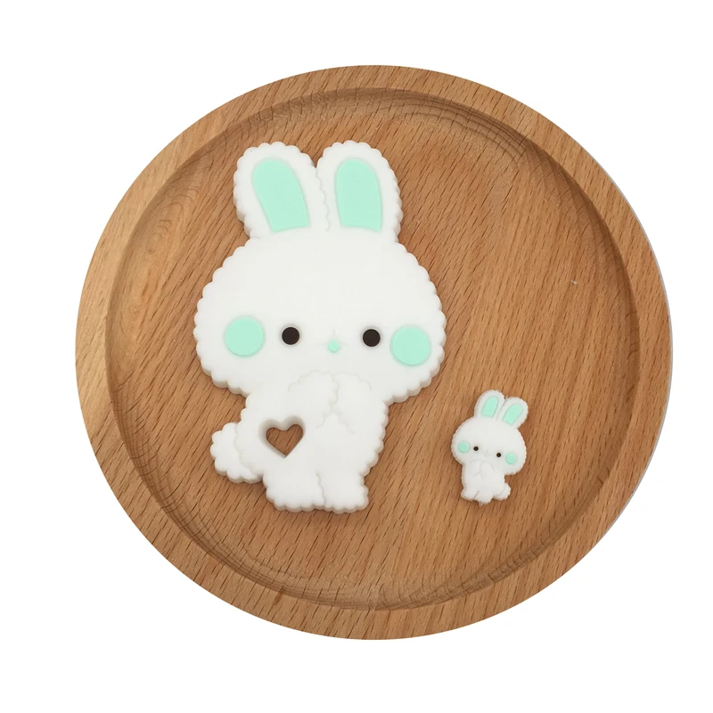 2 шт. детский Силиконовый грызунок-кролик | Мать и ребенок