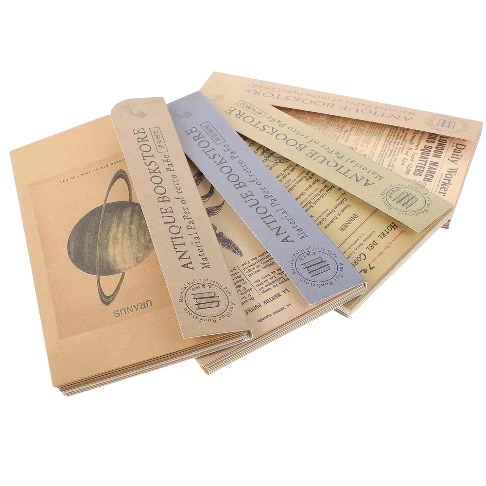 

4 Sets Scrapbook Decorative Material Paper Fashion DIY Journal Art Craft Paper