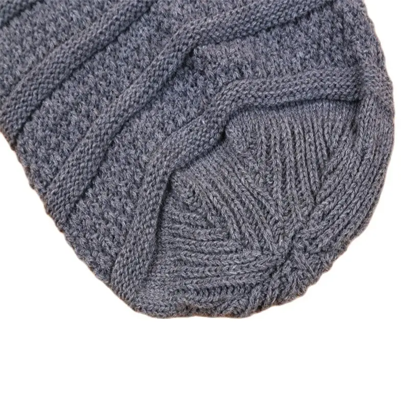 Зимняя осенняя женская вязаная шапка унисекс с длинным сечением в японском регги