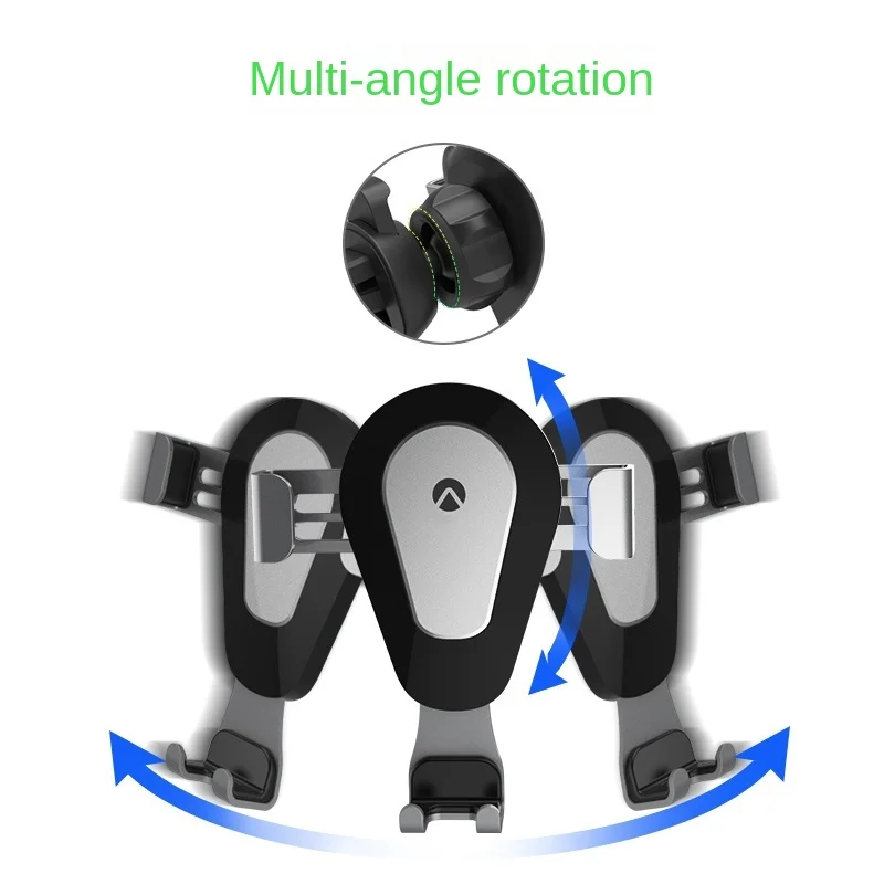 

Gravity Automatic Mobile Phone Car Holder Air Outlet Multifunctional Creative Universal Snap-on Car Navigation