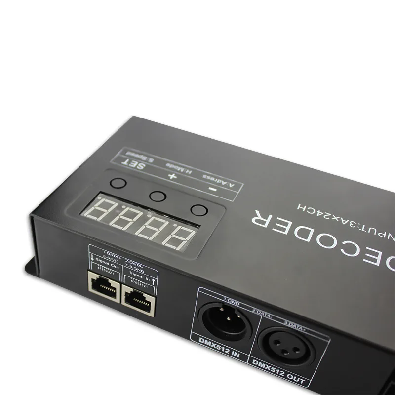 24 канала Dmx декодер Dmx512 постоянное напряжение Ch Cv ШИМ 3а X 24channel|Цифро-аналоговые