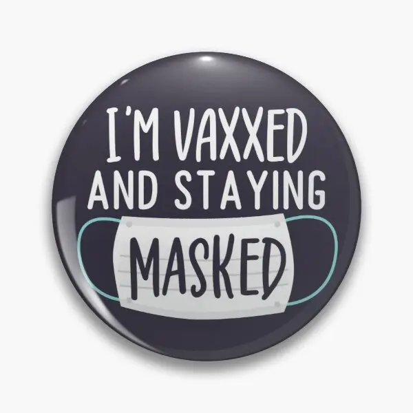 Im Vaxxed And Stay мягкая заколка в масках булавка на лацкан забавная одежда креативная