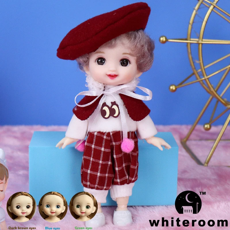 Новинка шарнирная Мини Кукла 16 см 13 подвижных шарниров девочка ребенок 3D большие