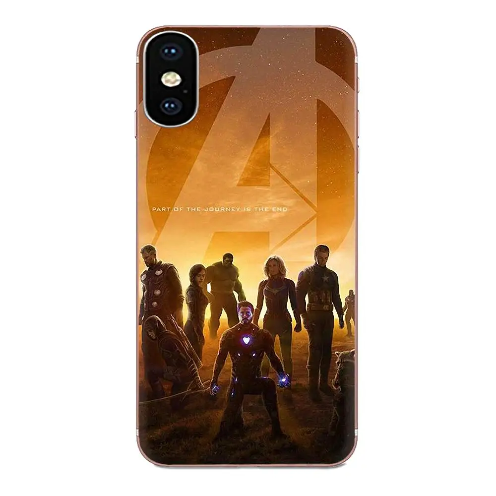 Silicone Cases Covers Marvel Super Heroes Avengers For Galaxy Grand A3 A5 A7 A8 A9 A9S On5 On7 Plus Pro Star 2015 2016 2017 2018 | Мобильные
