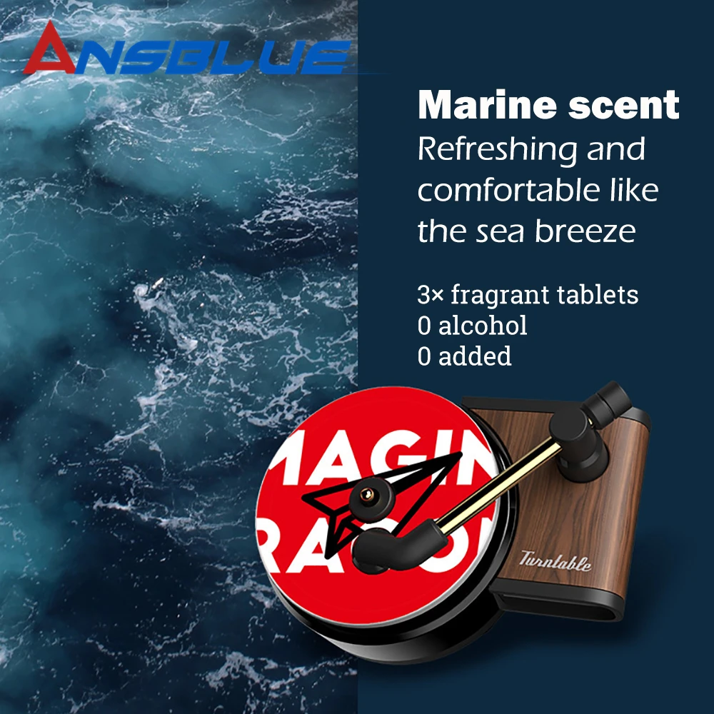 Духи Авто Ретро Автомобильная запись плеер форма Устранение запаха освежитель