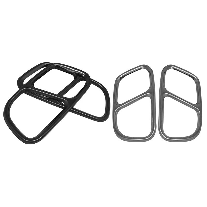 

Декоративная рамка из нержавеющей стали для автомобильного заднего хвоста, выхлопная труба, отделка, наклейки для BMW X5 X6 M Sport