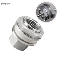 heavy duty weldless bulkhead 12 npt fitting for beer wine home brewing kettle bulkhead haredware with silicone o ring 304 ss