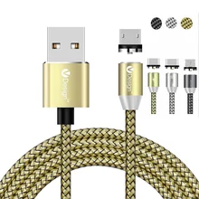 Светодиодный USB кабель для зарядки iPhone Xs Max Huawei P30 Pro honor 9x Micro Type C
