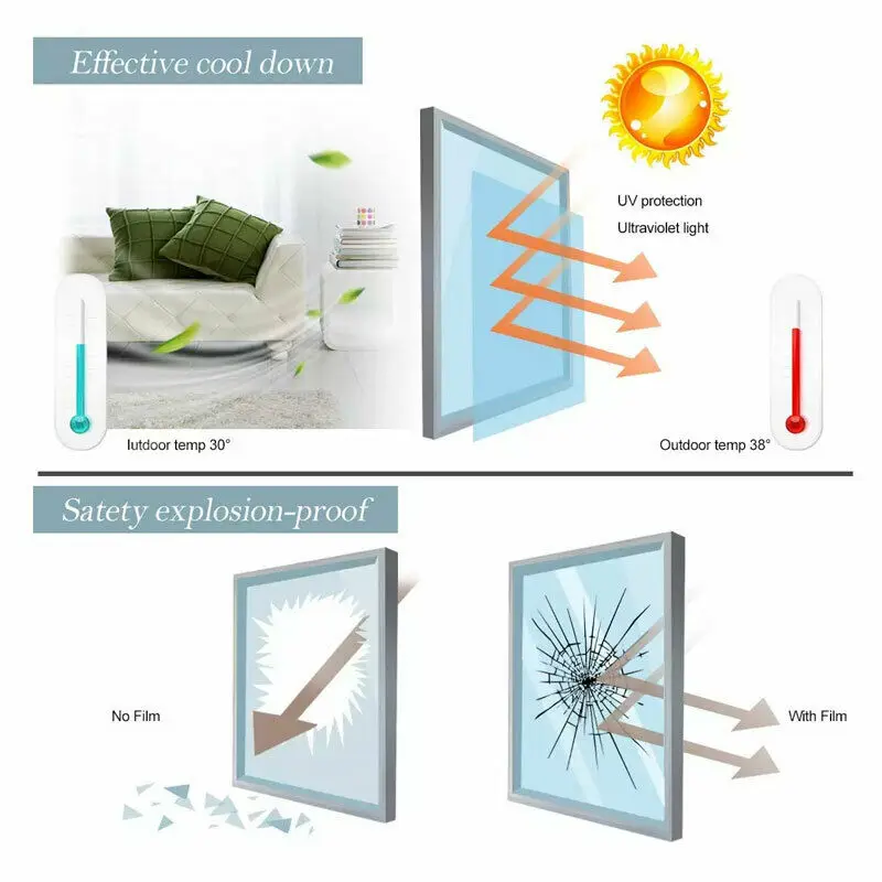 Window Self-Adhesive Film Frosted Glass Bird Static Adhesive Sticker | Дом и сад