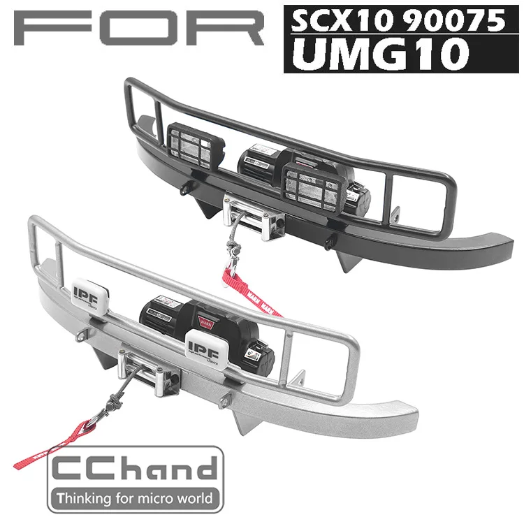 CChand металлический ранчо передний бампер для осевой SCX10 90075 UMG10 1/10 rc автомобиль