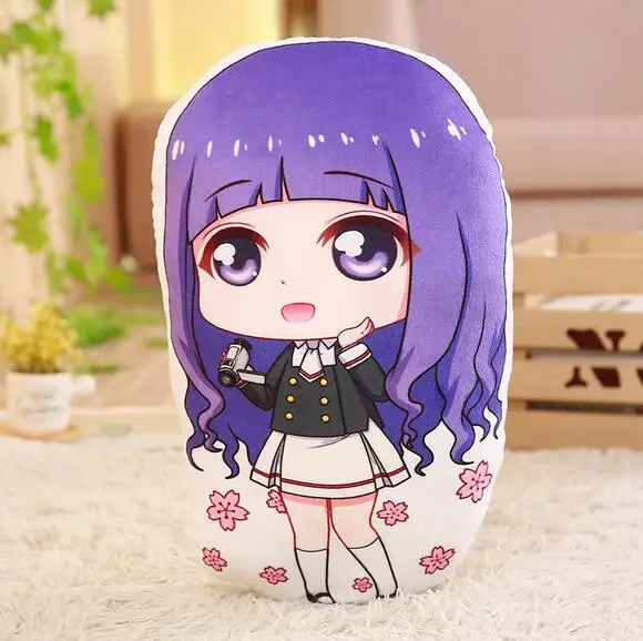 

Japan Anime Card Captor Sakura Cushion Plush Cosplay Cartoon Double sided pillow: Wolf's Moon Cushion Decor Women Men Gift 1pcs