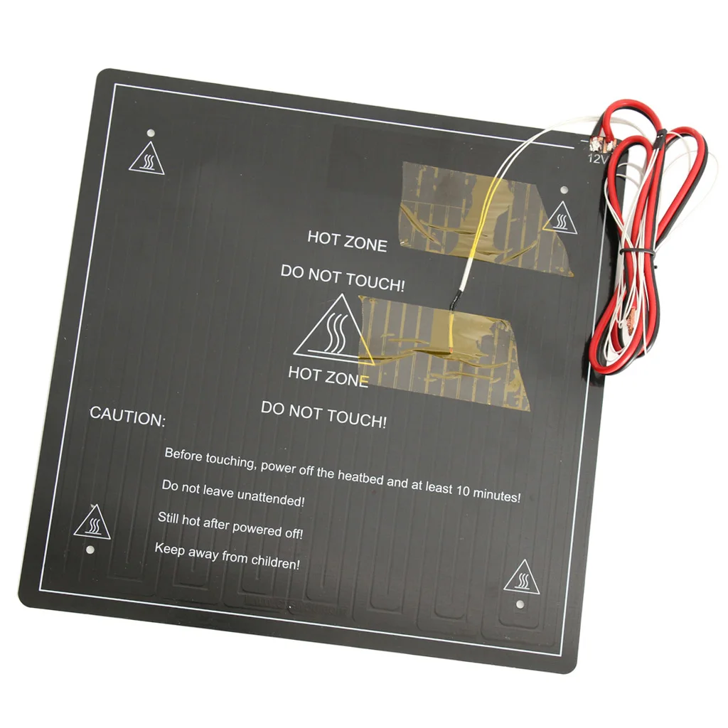 3D принтер алюминиевый обогреватель кровать 12 В с термокабелем для CR 10 черный