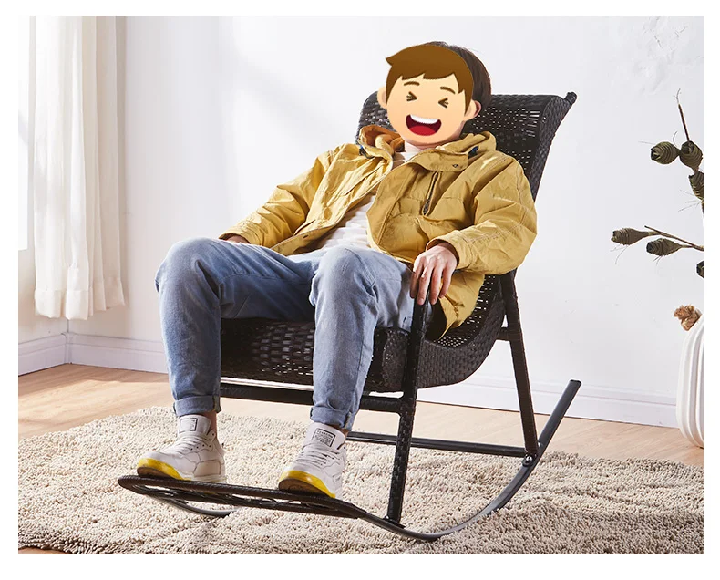 Кресло качалка из ротанга M8 кресло для отдыха и взрослых пожилых людей дома