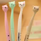 1 шт. гель канцелярские принадлежности для творчества ручка для студентов милый Кот гелевая ручка 0,5 мм Полная игла с черными чернилами ручка школьные принадлежности канцелярские принадлежности