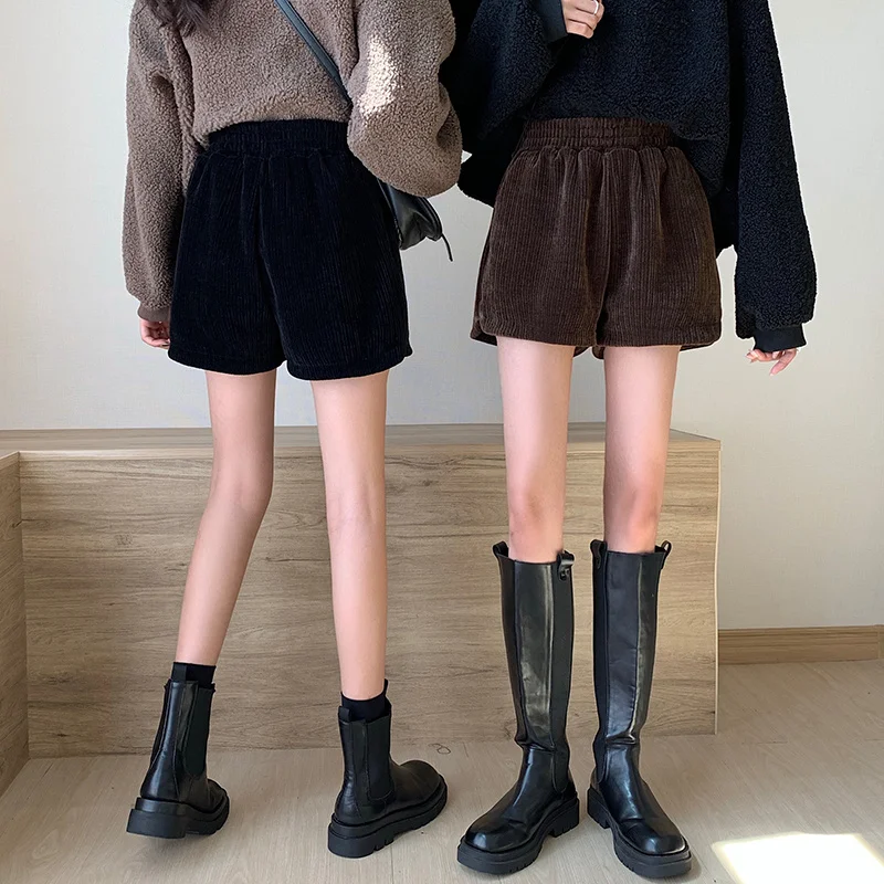 Женские вельветовые брюки с широкими штанинами | Женская одежда