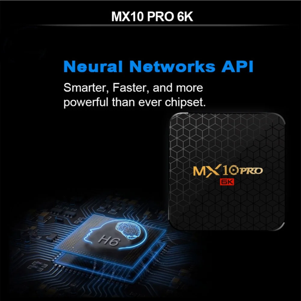 ТВ приставка MX10 Pro H6 32/64 ГБ 4 ядра 6K HD Wi Fi Android 9 0 HDMI|ТВ-приставки и медиаплееры| |