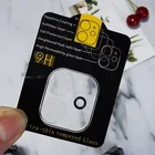 500 шт.лот прозрачное стекло для камеры iPhone 13 Pro Max пленка для iPhone 12 Mini 11 ProMax стекло полное покрытие защита для экрана объектива