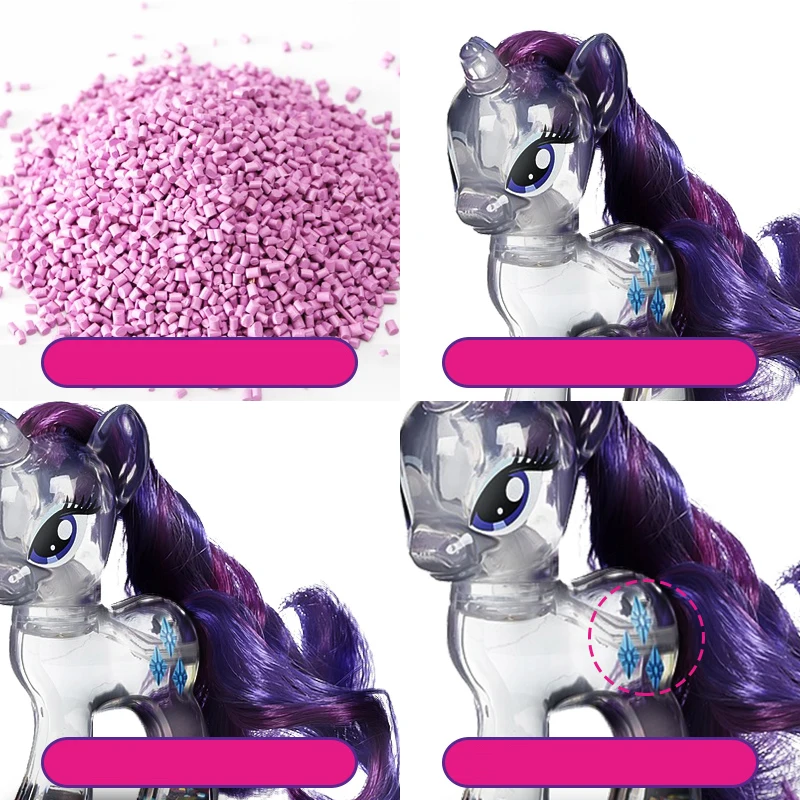 Оригинальный бренд My Little Pony кристально прозрачная Радуга для девочек приборная