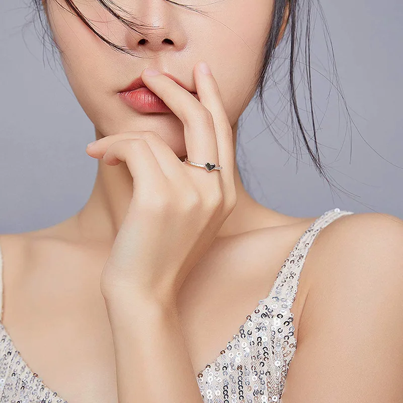 

CZ Zircon Infinity Rings For Women Twisted Geometric Wedding Ring Heart Promise Finger Engagement Rings Female Jewelry Anillos